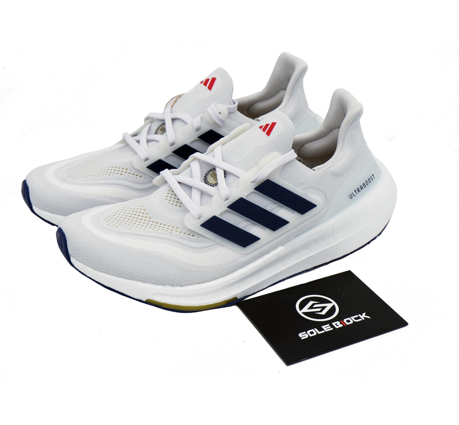 adidas UltraBoost Light White Dark Blue - ID3285