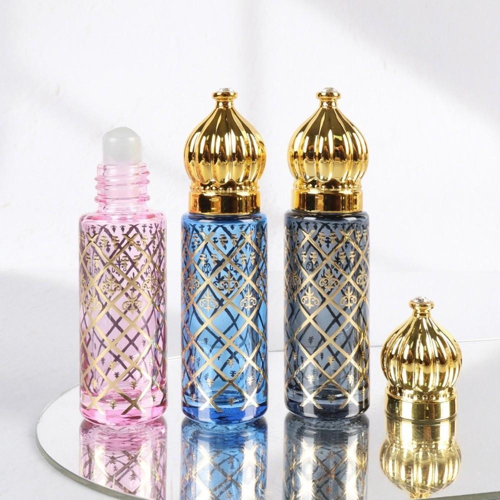 Glass Empty Perfume Bottle Color Packaging Portable Glass Bottle Roll-on Bottle  Travel Accessorie