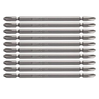 VESSEL Bit Air for Electric Screwdrivers X 100mm Set of 10 H B36 ZP Double-ended +2 Hardness (High Hardness)