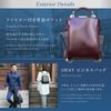 [YOUTA] LIGHT Dulles Tasche, Japanisches Kunstleder, Vertikal, XS, Bordeaux