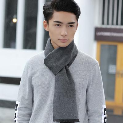 2024 Herren Winter Schal mit gebürsteter Unifarbe - Lässige & Geschäftliche Vielseitige Halsbekleidung