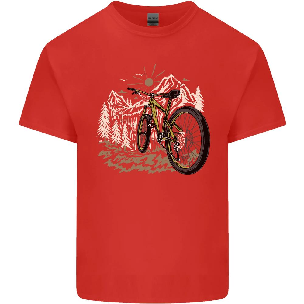 Mountain Bike Bicycle Cycling Cyclist MTB Unisexs Cotton TShirt Tee Top S