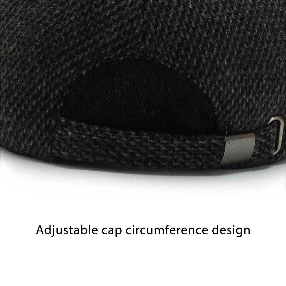 Baseball Hat with Earflap Outdoor Winter Hat Outdoor Visor Sport Py Old School Style Dad Hat
