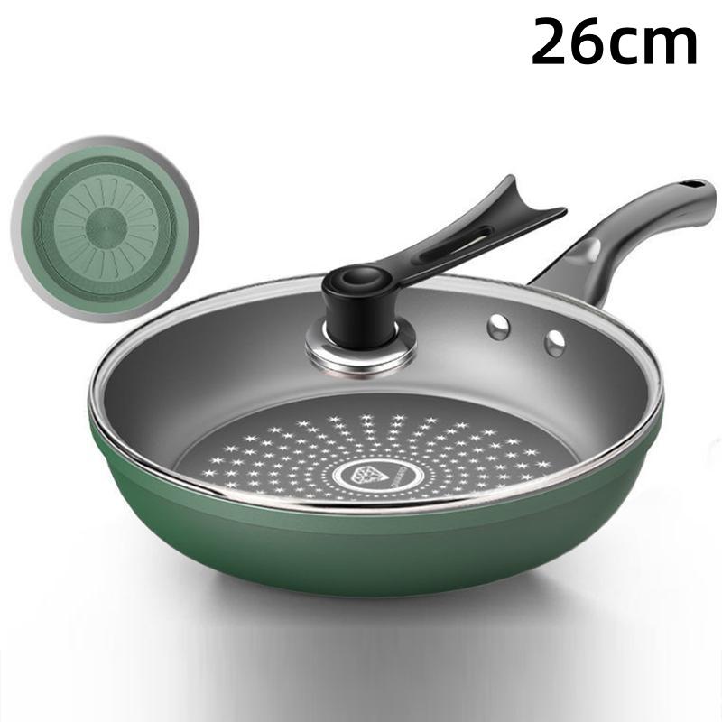 

Сковорода с антипригарным покрытием с кристаллами и бриллиантами, сковорода с пищевой добавкой, универсальная сковорода, кухонная утварь в скандинавском стиле, кастрюли и сковородки 26cm зелёный