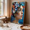 DIY The Girl Wearing A Headpiece Pearl Art Painting for Home Wall Decor Arts Craft  for Adults/Beginners Gift Idea Home Decor Without Frame