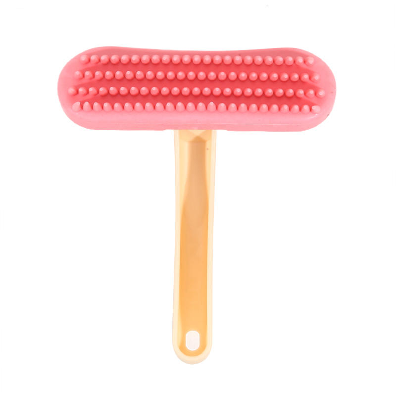 Soft Silicone Pet Grooming Brush - Small Pet Bath Skin-Friendly Massage Comb for Dog Cat Rabbit