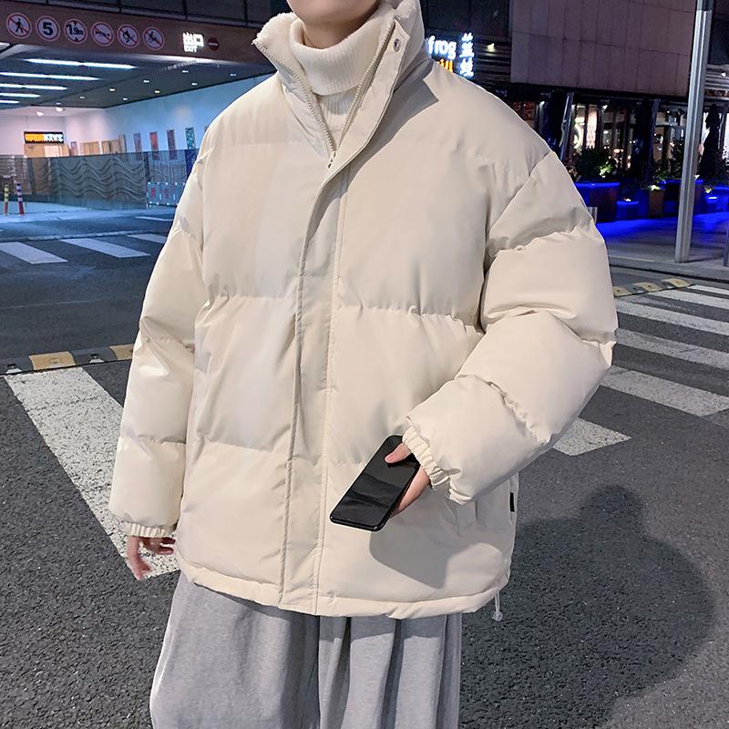 

Хлопковая одежда 2024 года, новая зимняя молодежная студенческая теплая хлопковая одежда для мужчин и женщин, та же самая одежда из хлеба, универсальная куртка с воротником-стойкой M