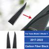 Real Carbon Fiber Car Dashboard Both Side Speaker Audio Panel Sticker For Tesla Model 3 Model Y 2017-2022 Car Accessories