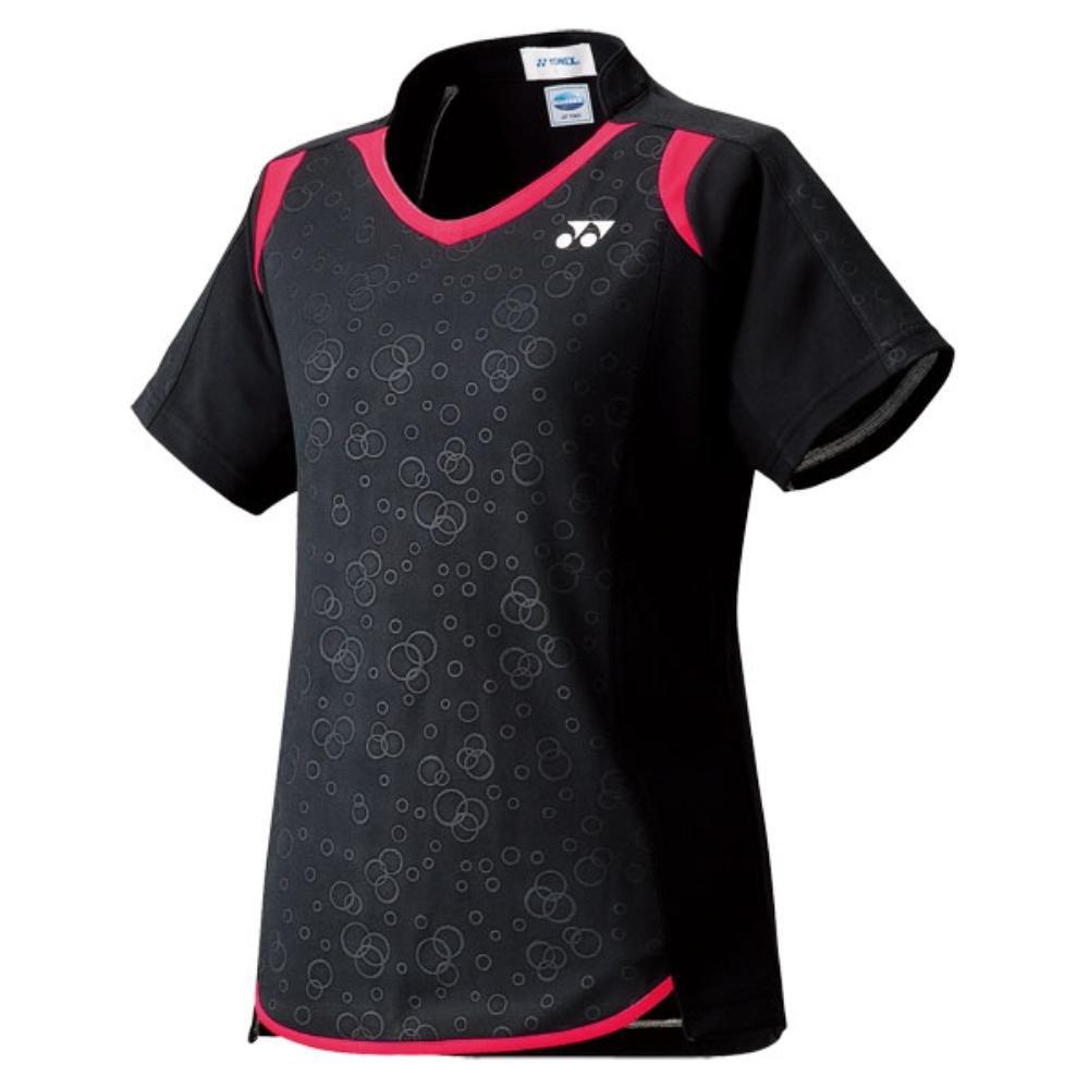 YONEX Tennis Size S Women's Shirt, Black, (20267)