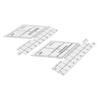 18inch Double Strip Quilting Ruler 60 Degree Diamond Quilt Ruler High Accuracy Transparent Quilting