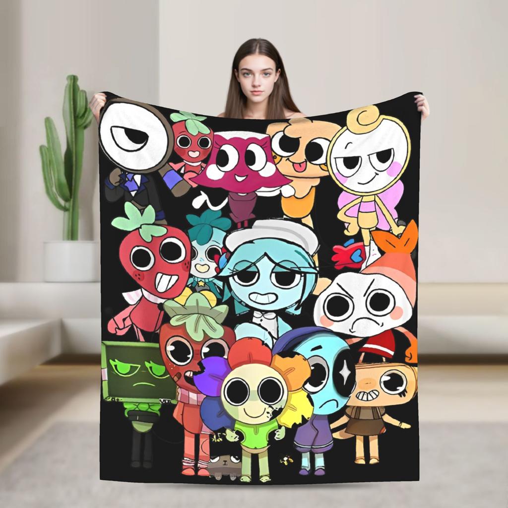 Dandys World Pebble  Blanket  Fleece Novelty Warm Throw Blankets for Bedding Lounge Spring Autumn