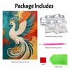 DIY Pearl Gem Elegant Peacock Art Shining Bead Craft Art Home Wall Ornament Simple Unframed Room Decoration Art Modern Style Exquisite Gift