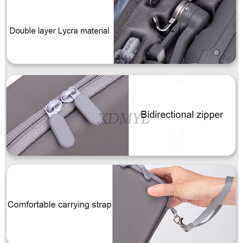 OM 8P Draagtas Draagbare Tas Voor Osmo Mobile 8P Telefoon Gimbal Accessoires Reisdoos Opbergtas Harde Tas Met Handvat Touw