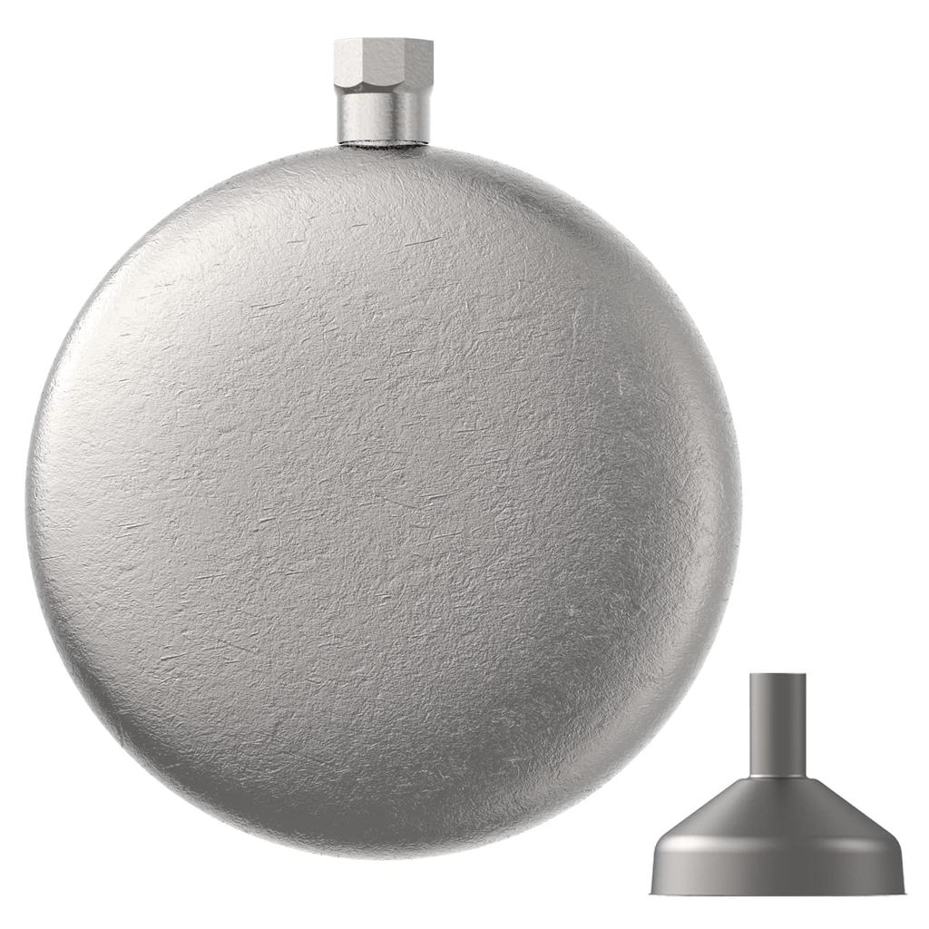 TIANDLIFE Skittles Titanium 160ml Flask with Funnel Compact Whiskey Wine Alcohol Sake Fuel Bottle Portable Bottle Lightweight Camping Outdoor Stylish