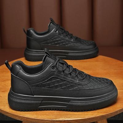 Brand Men's High Top Sneakers Lace-up Round Toe Soft-sole Casual Shoes Daddy Shoe Outdoor No Slip Climbing Hiking Shoes