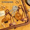 Niedlicher Brot-Schlüsselanhänger mit Schlaufe Strapazierfähiger Schlüsselring Handtaschen-Schmuck Einzigartiges Geschenk für Kuchen- und Gebäckliebhaber