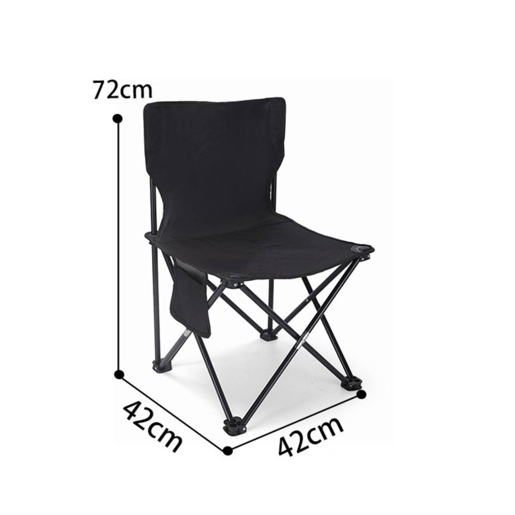 Outdoor Folding Chair with pocket Heavy Duty Foldable Beach Carry Bag for Sketching