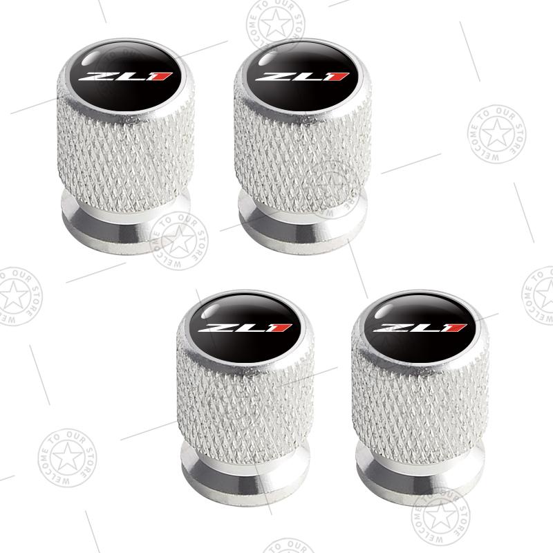 For Chevrolet Cze 4pcs ZL1 Logo Car Wheel Tire Valve Caps Air Stem Aluminum Accessories For Chevrolet Comaro Super Hornet Captiva Malibu Cruze
