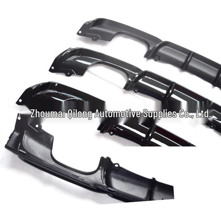 3 Series F30/F35 Sport Dual Exhaust Modification: Matte Black, Gloss Black, Carbon Fiber Rear & Front Lip.