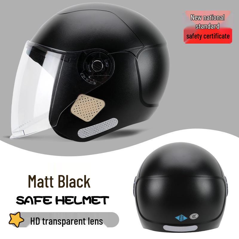 

Universal 3C Certified Motorcycle Helmet for All Seasons - Cute, Safe, Sun-Protected, Unisex Half Helmet for Summer and Fall/Winter One Size