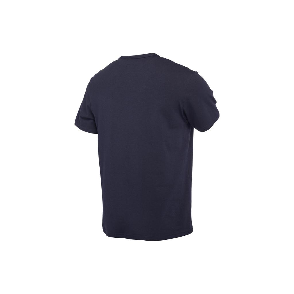 Calvin Klein Letter Print Crew Neck Short Sleeve T-Shirt Men Tops Dark-Blue NM2170E-CHW
