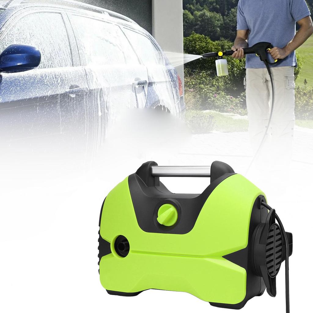 2000PSI 1.2GPM Electric High Pressure Washer with 32FT Outlet Pipe Foam Cannon Nozzle High Pressure Cleaning Machine for Cars Patios