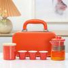 Ceramic Outdoor Camping Portable Travel Tea Set Business Company Bank Souvenir Gift Set