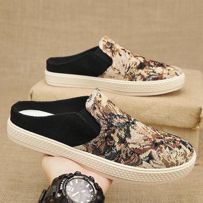 2025 Color Knitted Semi-mop Casual Shoes Summer Outdoor Fashion Versatile Bag Head Mop Daily Simple Lightweight Slippers