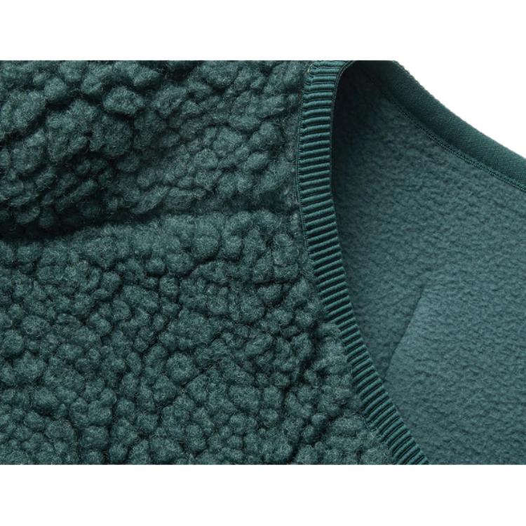 Li-Ning Unisex Fleece Buttoned V-Neck Jacket Cloud Green AFDUC17-2
