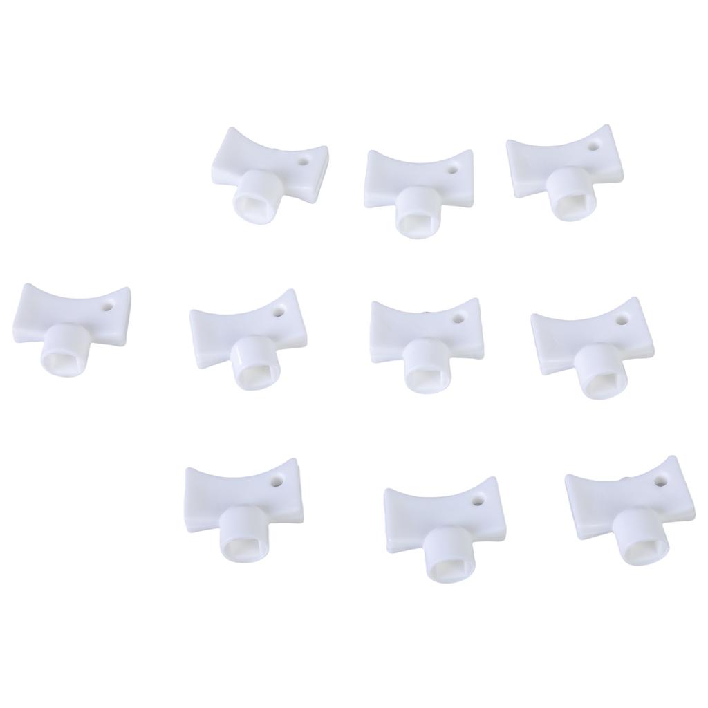 10pcs Anodized Radiators Bleed Key Set Ensuring Efficient Heating and Simple Valves Maintenance for HVAC Systems