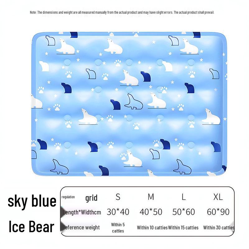 Pet Cooling Gel Mat: Scratch & Bite-Resistant Cushion for Cats and Dogs - Large Summer Cool Pad