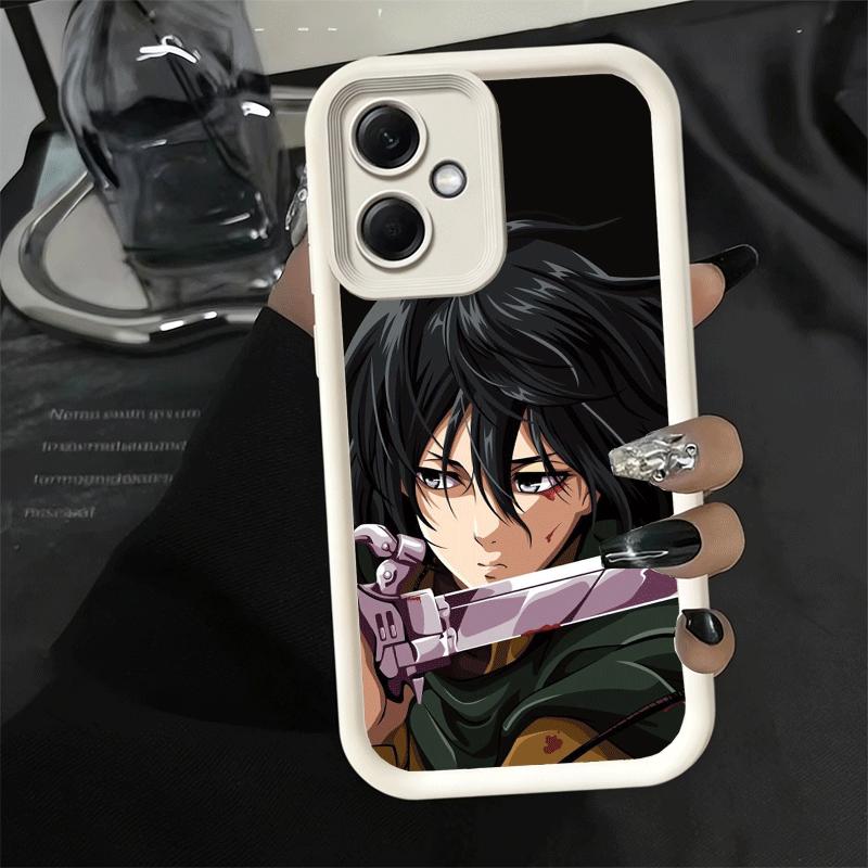 Phone Case for Xiaomi Redmi Note 15 14 13 Pro Plus A-Attack On T-Titan Mikasa Shell 12S 11 11S 11T 5G 14S Soft Silicone Funda