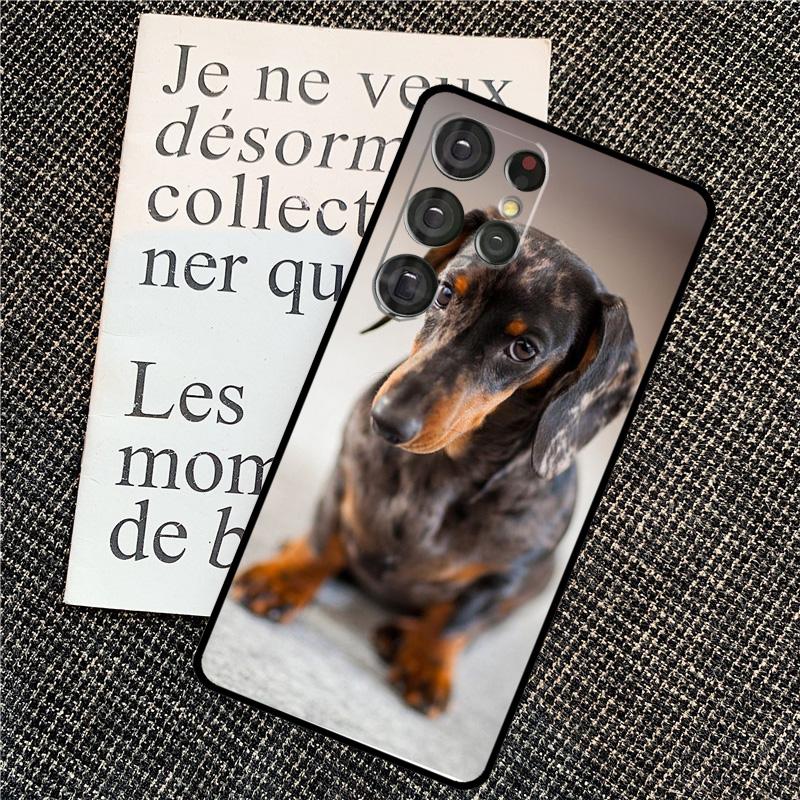 Teckel Dackel Dachshund Dog Case For Samsung Galaxy S25 Ultra S20 S21 S22 S23 S24 Ultra S9 S10 Plus S25 FE Back Cover