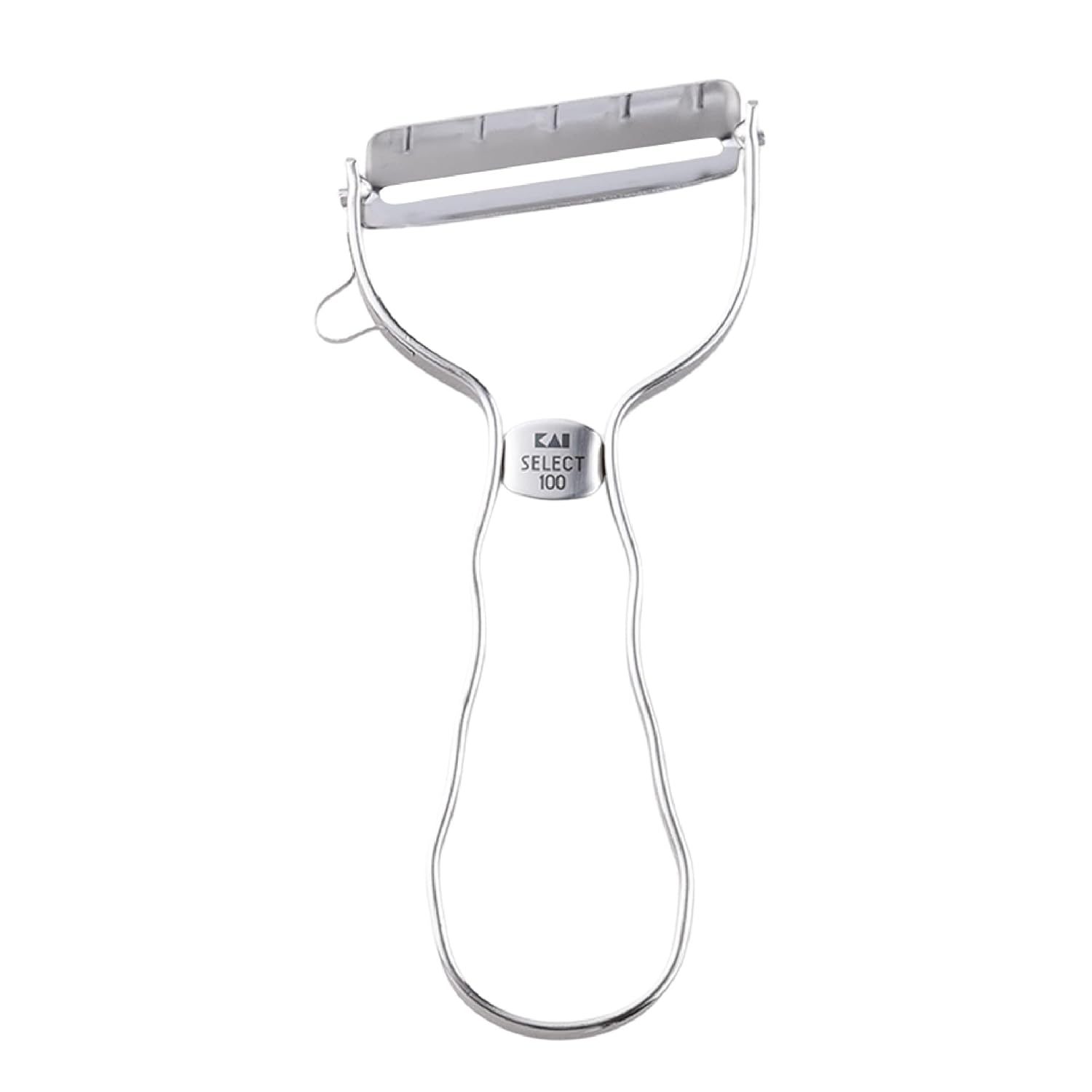 KAI T-Type Peeler Skin Rust-Resistant All Stainless Steel Silver SELECT100 DH3000