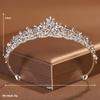 Bridal Headwear Gold/Silver-Colour Women's Fashion Wedding Crown Birthday Tiaras Crown Queen Party Headband
