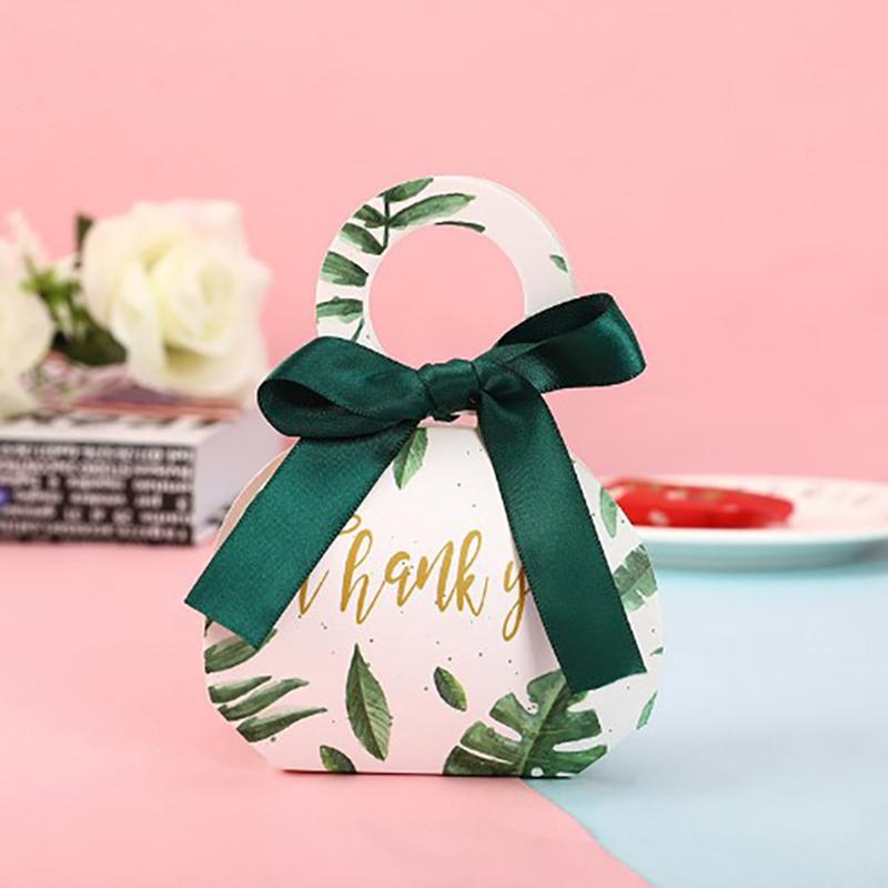 WTEMPO 10PCS Wedding & Party Supplies Creative Candy Boxes Chocolate/Cookie/Macaron Handheld Packaging Boxes Christmas New Year Gift Boxes