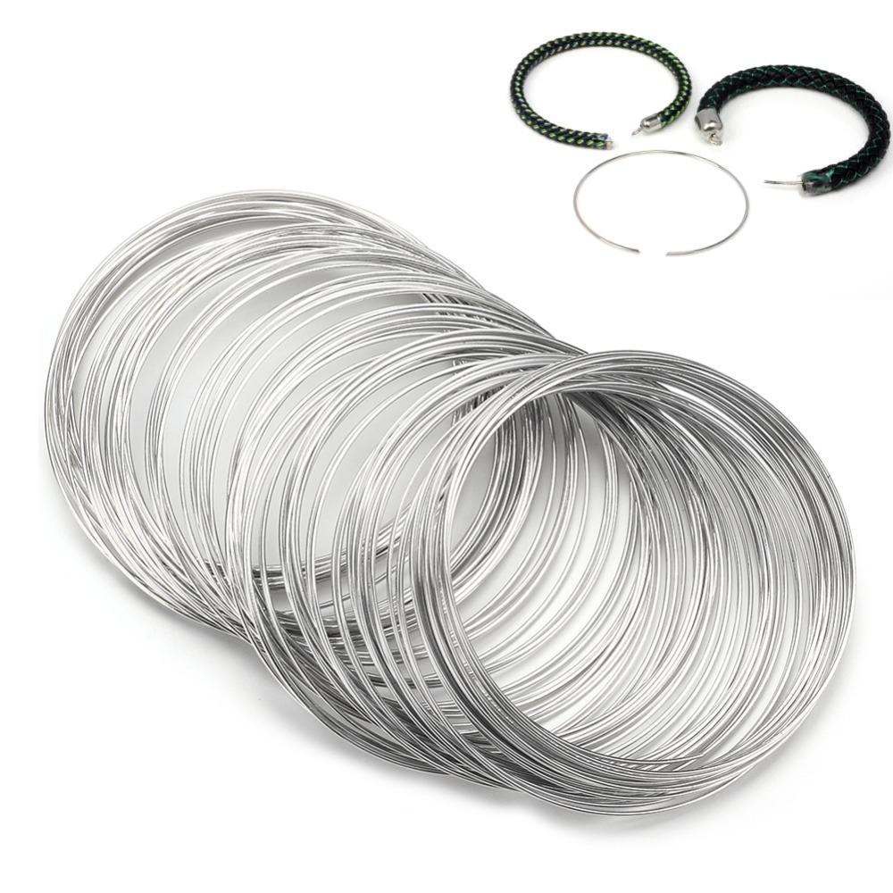 100pcs 55mm Diameter Memory Steel Wire Metal Material Spiral Jewelry Wire  DIY Jewelry Making