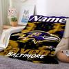 Custom Ravens Pride Soft Throw Blanket Flannel Blanket Warm Sofa Bed Camping home Decor Unique Christmas Gift C10371