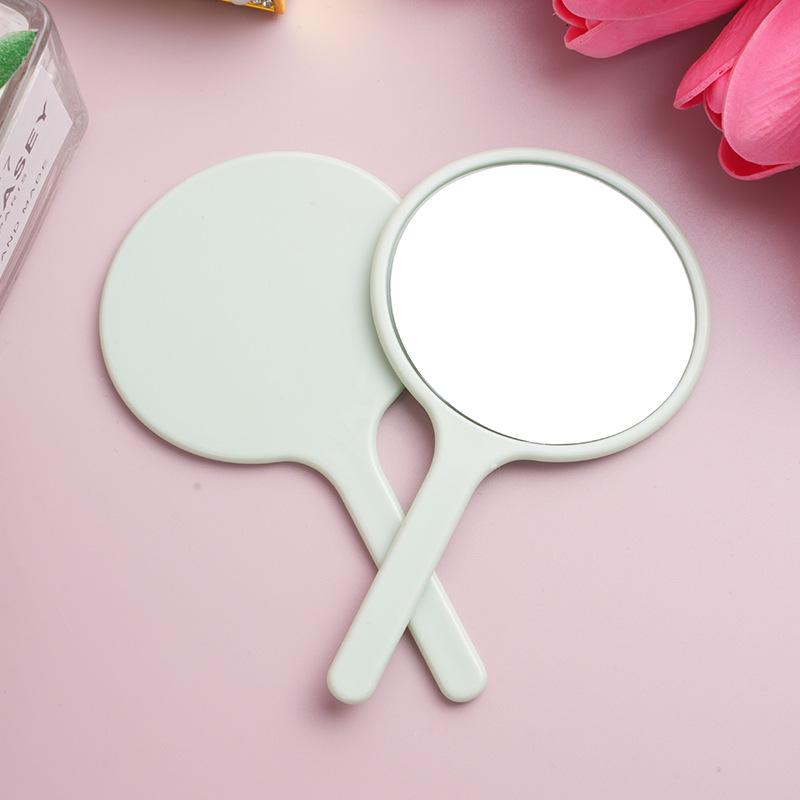 

Mini Ginkgo Leaf Handheld Mirror: Portable Round HD Makeup Mirror for Girls Mini Mirror (6.5*11 cm)