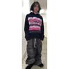 Mens Hooded Cotton Blend Sweatshirt With Printed Design Regular Fit Casual Wear