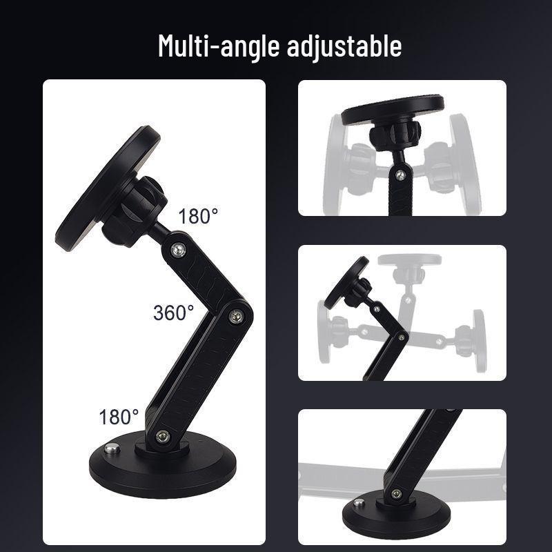 Adjustable Magnetic Car Phone Holder with 360° Rotation & Strong Suction