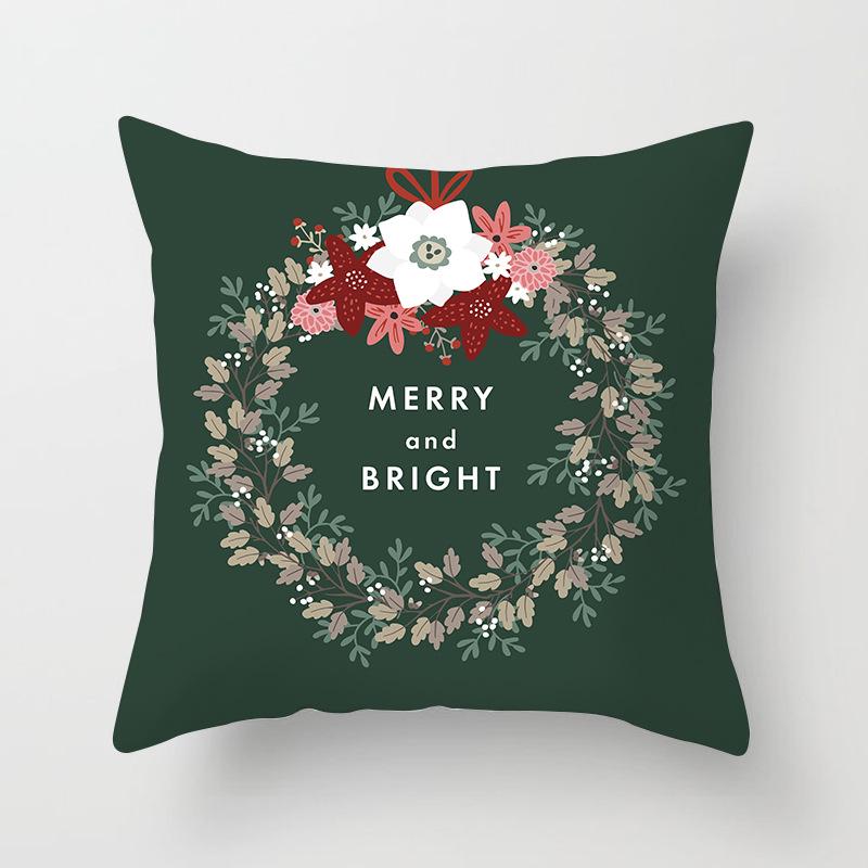 New Christmas Pillowcase Home Sofa Holiday Gift Decoration Pillow Cushion Cover