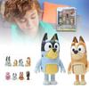 Bluey Family And Friends Action Figures Set With Eight Vibrant Pvc Models For Kids Gifts