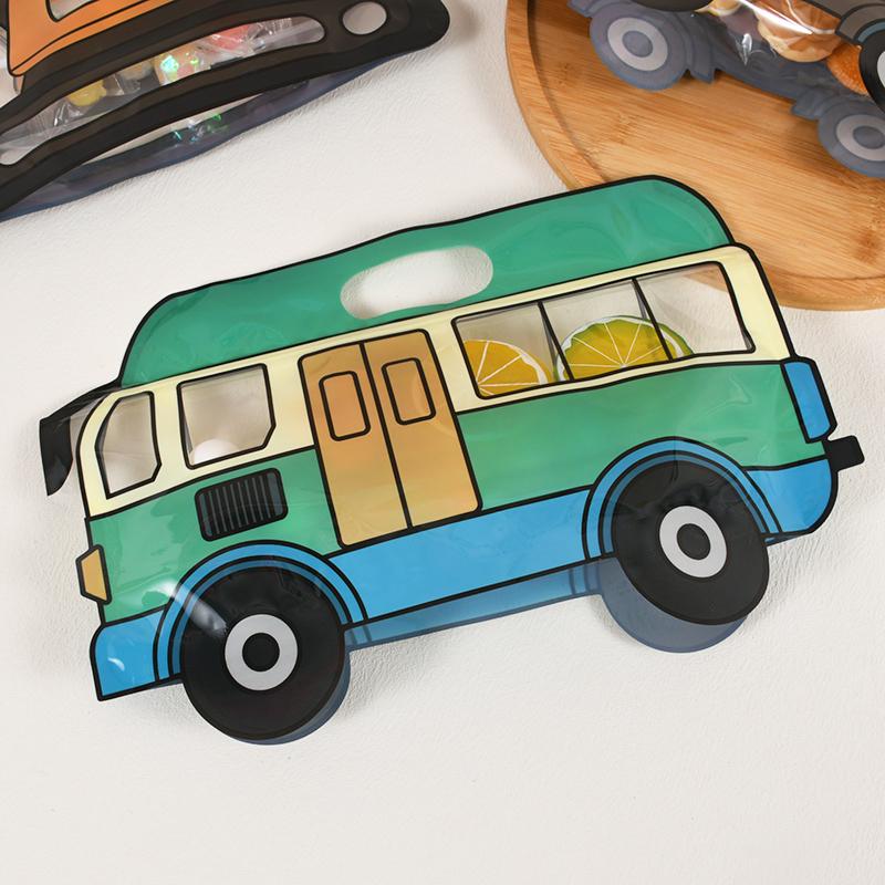 10 ks Stavební nákladní auto Cukrovinky Dárková taška Policejní auto Bagr Sušenky Svačina Zipové sáčky Dětská narozeninová oslava Dárky Dekorace Potřeby