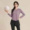 1011 Spring New Long Sleeve Fitness Clothing Women's Loose Breathable Running Quick Drying Clothes Sports Suit Fitness Training Clothing