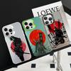 Japan The samurai Ninja Phone Case For iPhone 16 15 14 13 12 11 Pro Max X XR XSMAX 8 7 Plus Matte Shockproof Back Cover