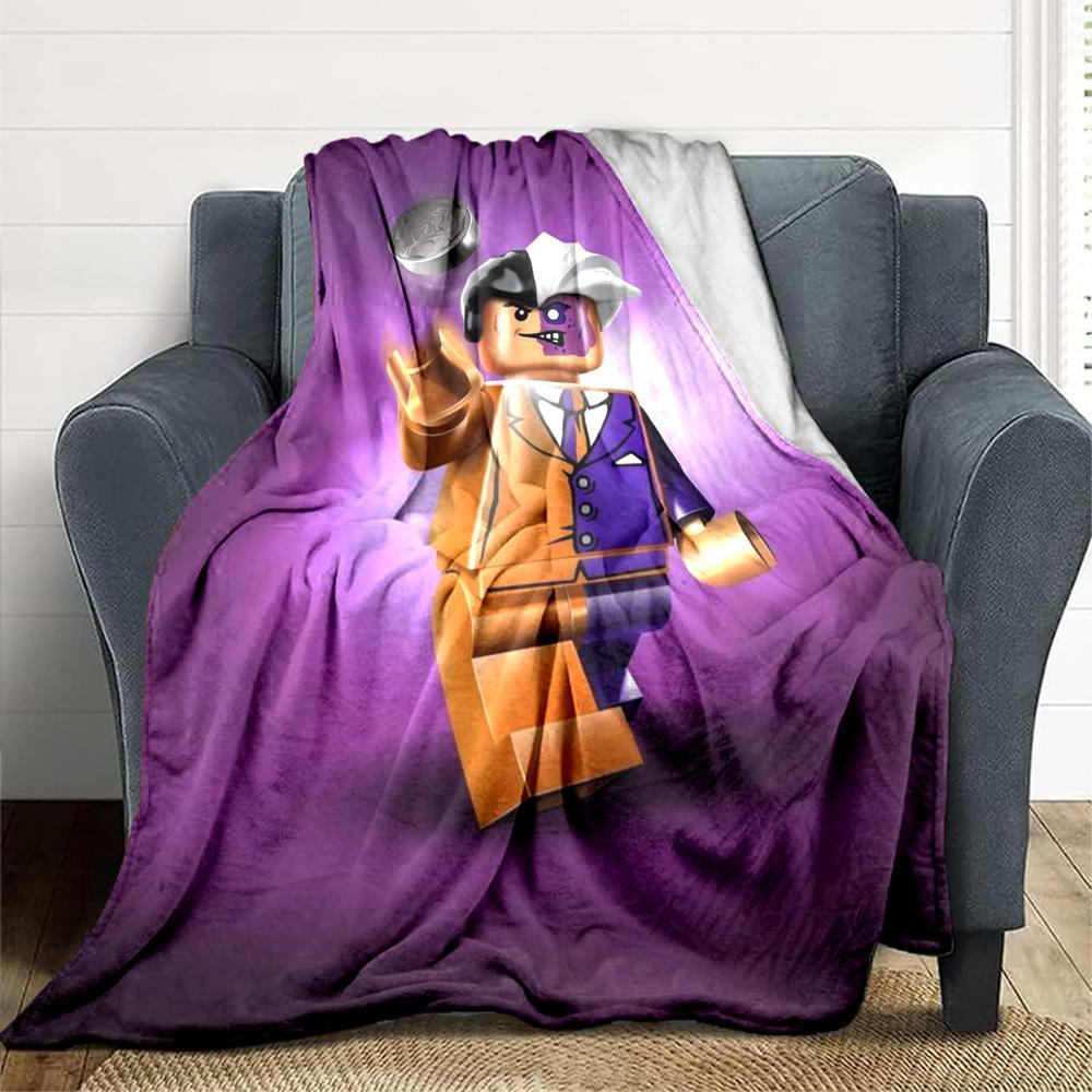 1pc Lego Blanket Lightweight Flannel Blanket Throw Blanket For Sofa, Bed, Travel, Camping, Livingroom, Office, Couch