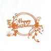 Wreath Metal Die Cuts Embossing Stencils Molds Happy Birthday Cutting Dies for Photo Journal Scrapbooking Decorations A0KF