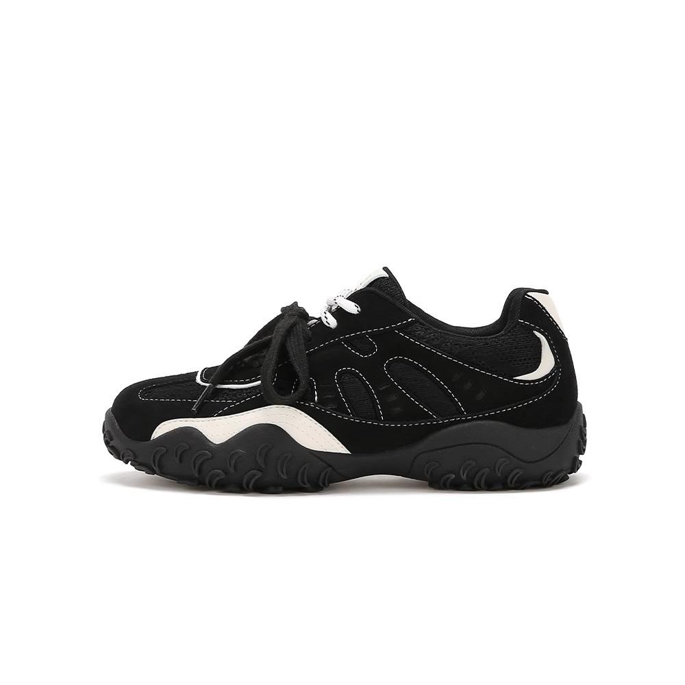 

Cowhide version Su Yinyin same invisible inner height increase color matching lace Forrest Gump shoes casual shoes round head lace-up German trai 40