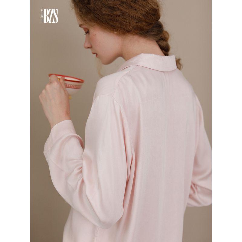 Satin Spring and Autumn Korean Style Tribute Satin Rayon Ice Silk Plus size Long sleeve Set Cotton Silk Men's Homewear Pajamas Couple